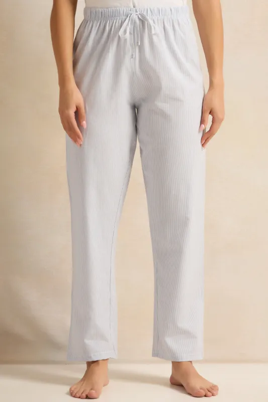 Women Blue Solid Pyjama Bottom sold by Redtag
