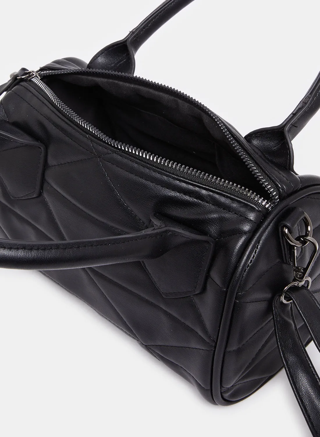 Women Black Textured Bollin Bag sold by Redtag product image thumbnail 4