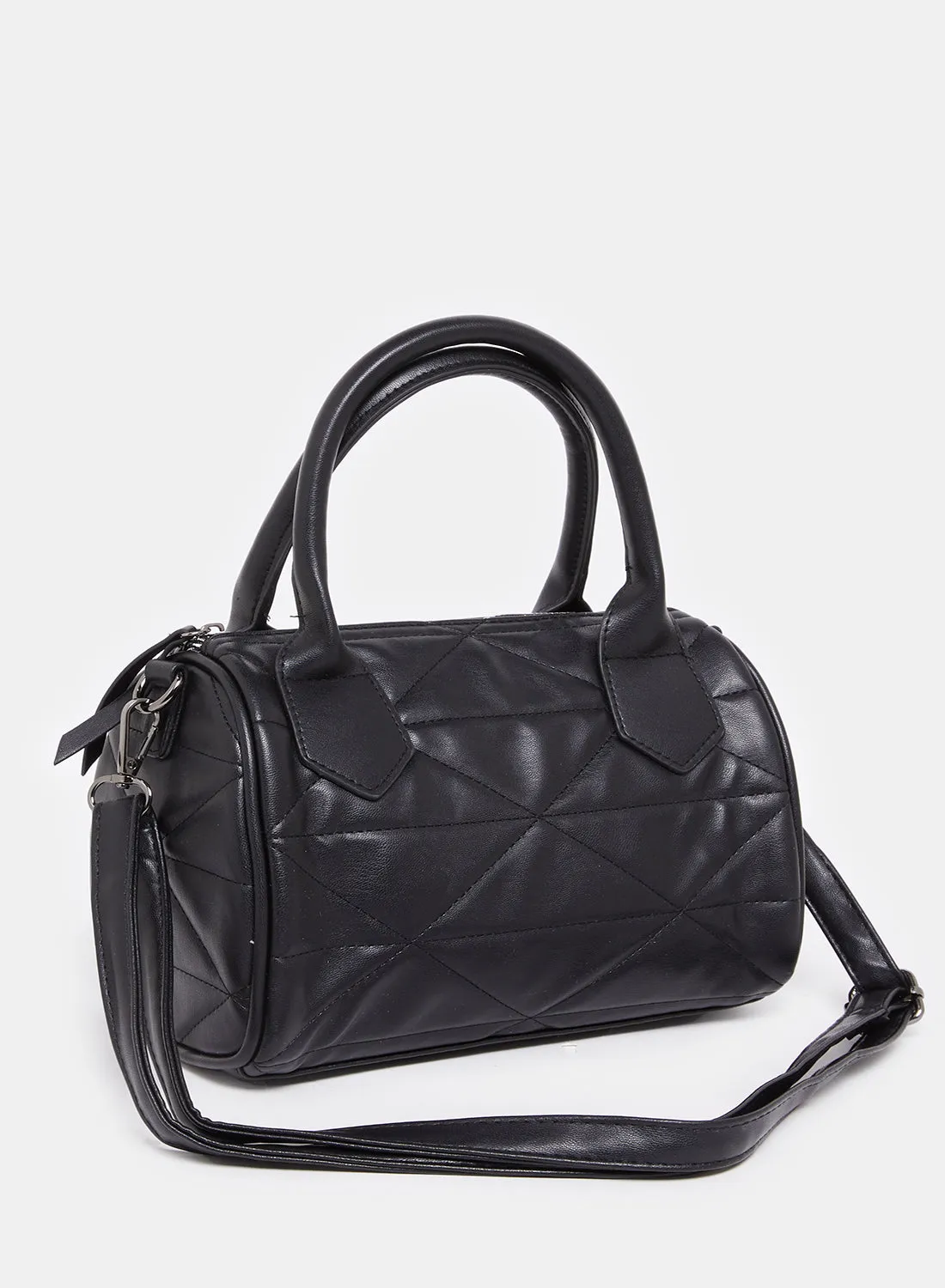 Women Black Textured Bollin Bag sold by Redtag product image thumbnail 2