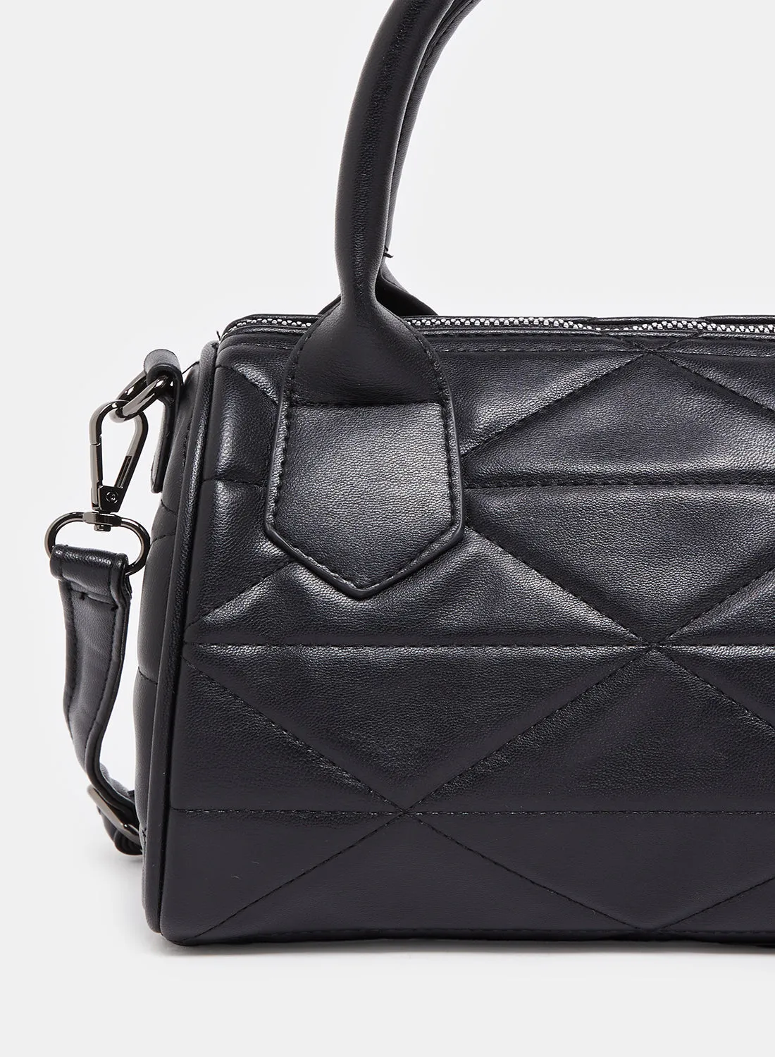 Women Black Textured Bollin Bag sold by Redtag product image thumbnail 3