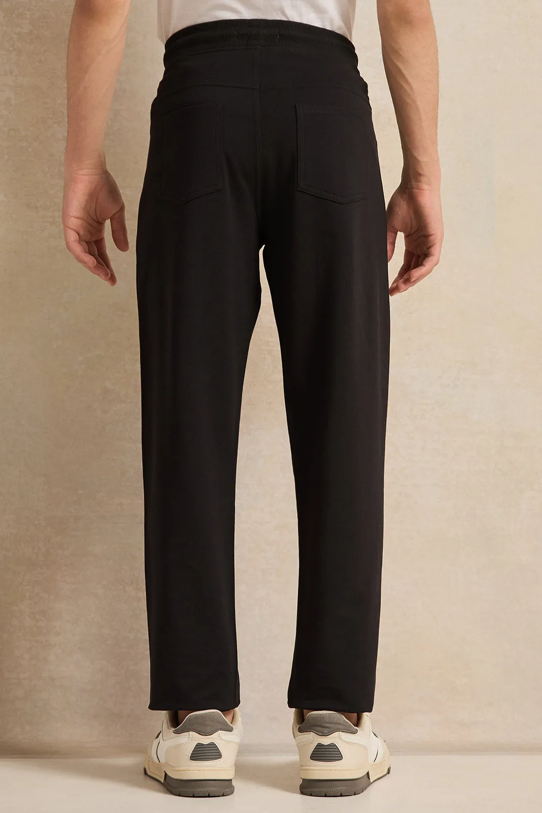 Senior Boys Black Stretch Active Pants sold by Redtag product image thumbnail 3