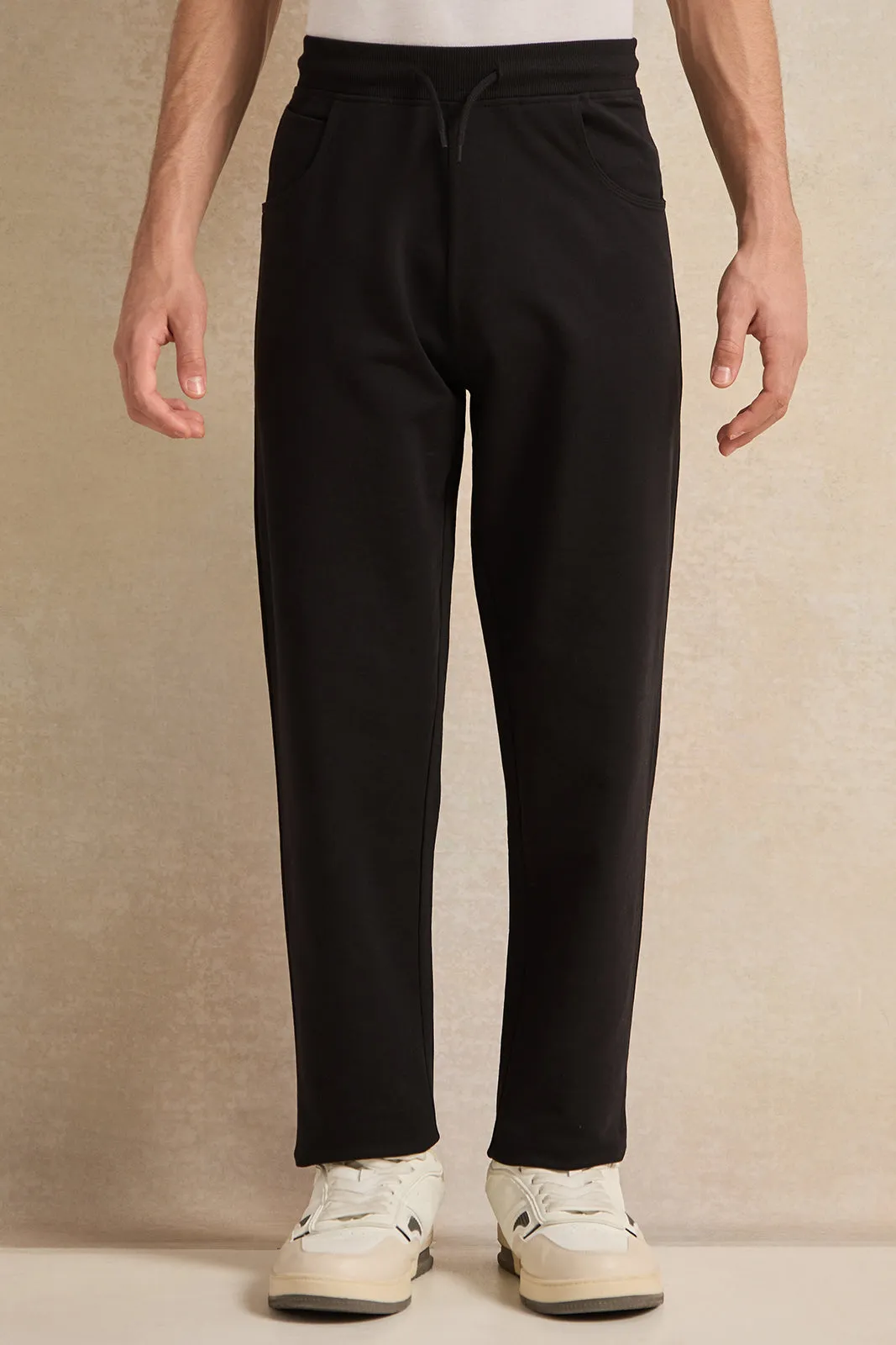 Senior Boys Black Stretch Active Pants sold by Redtag