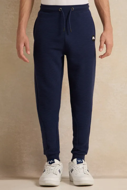 Senior Boys Navy Ottoman Active Pants sold by Redtag