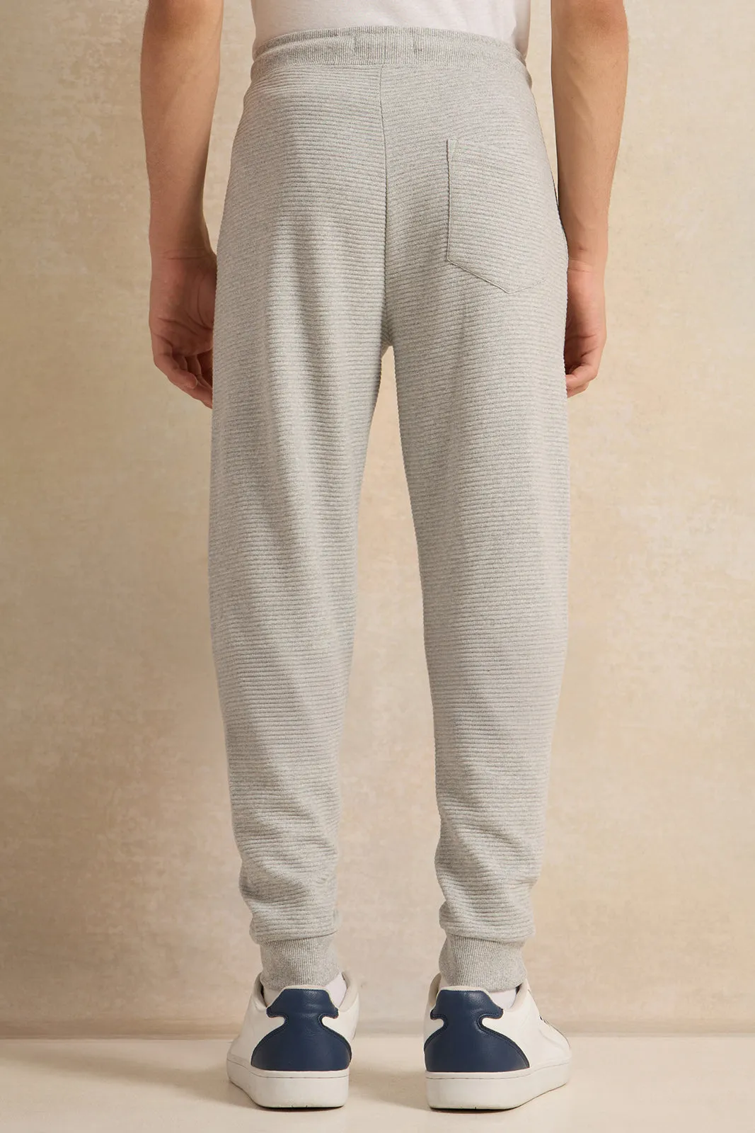 Senior Boys Grey Mel Ottoman Active Pants sold by Redtag product image thumbnail 3