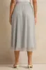 Women Silver Shimmer Gathered Skirt sold by Redtag