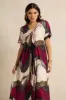 Women Multicolour Printed Belted Shirt Dress sold by Redtag