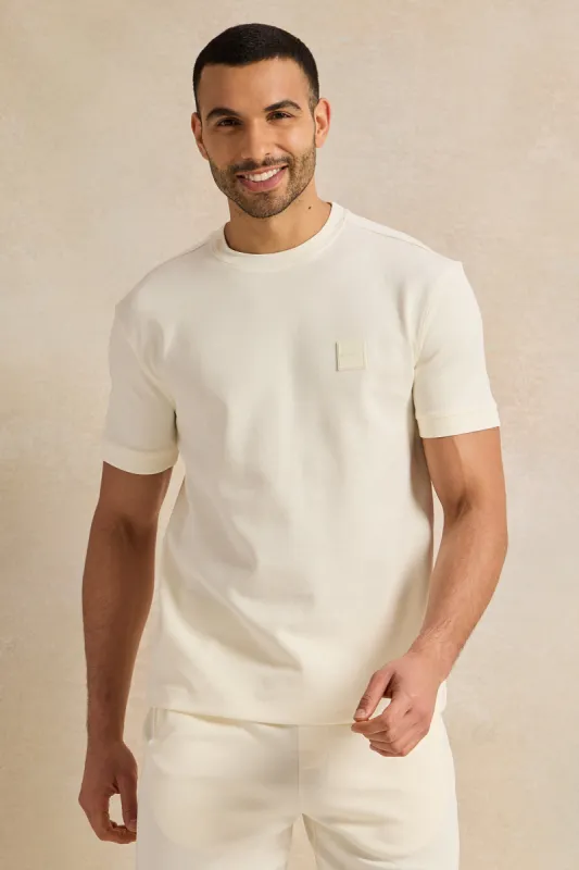 Men Ivory Lounge T-Shirt sold by Redtag