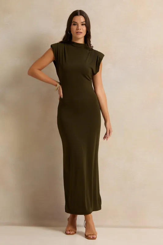 Women Brown Maxi Dress sold by Redtag