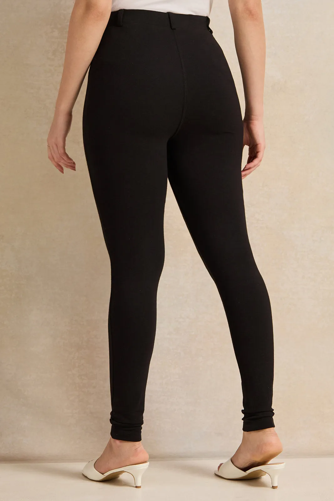 Women Black Full Length Leggings sold by Redtag product image thumbnail 3
