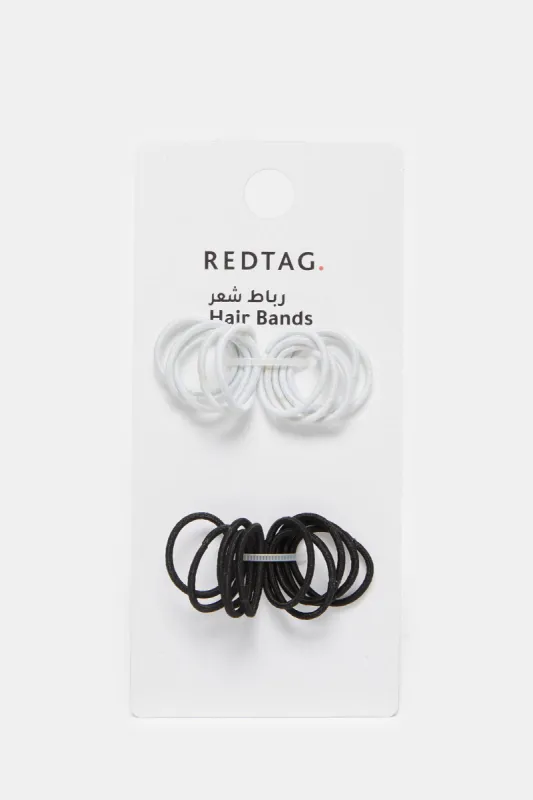 Women White And Black Elastic Band Box Set (60 Piece) sold by Redtag