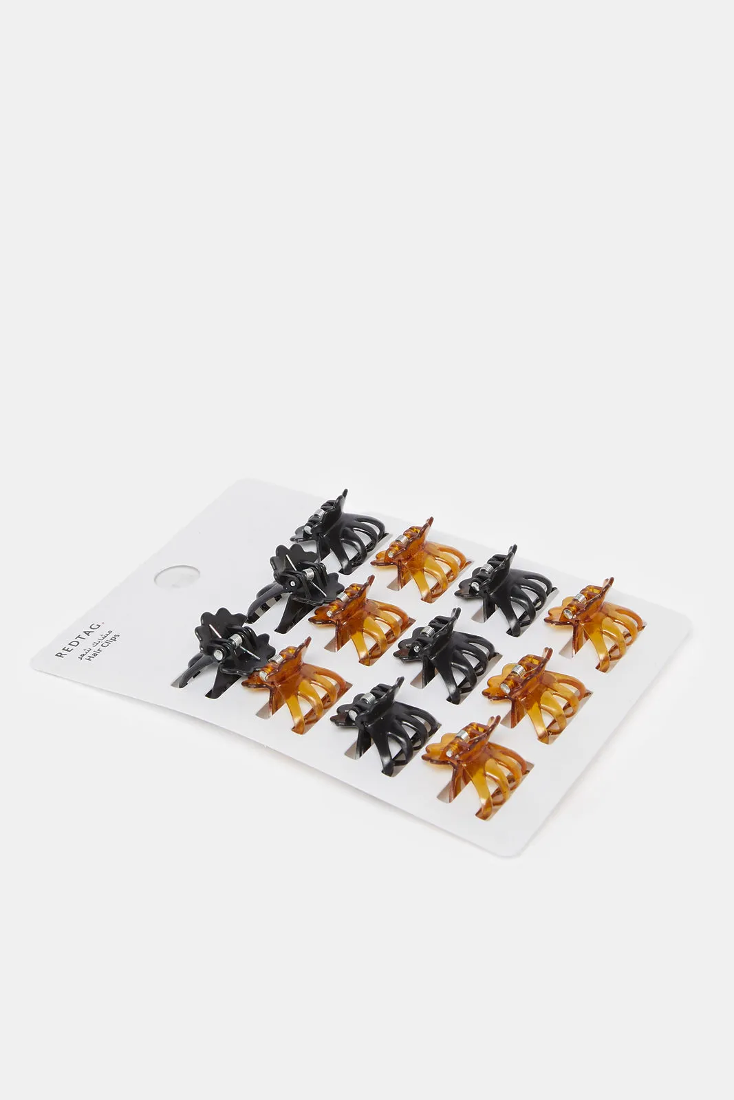 Women Brown And Black Hair Clip Set (12 Piece) sold by Redtag product image thumbnail 2
