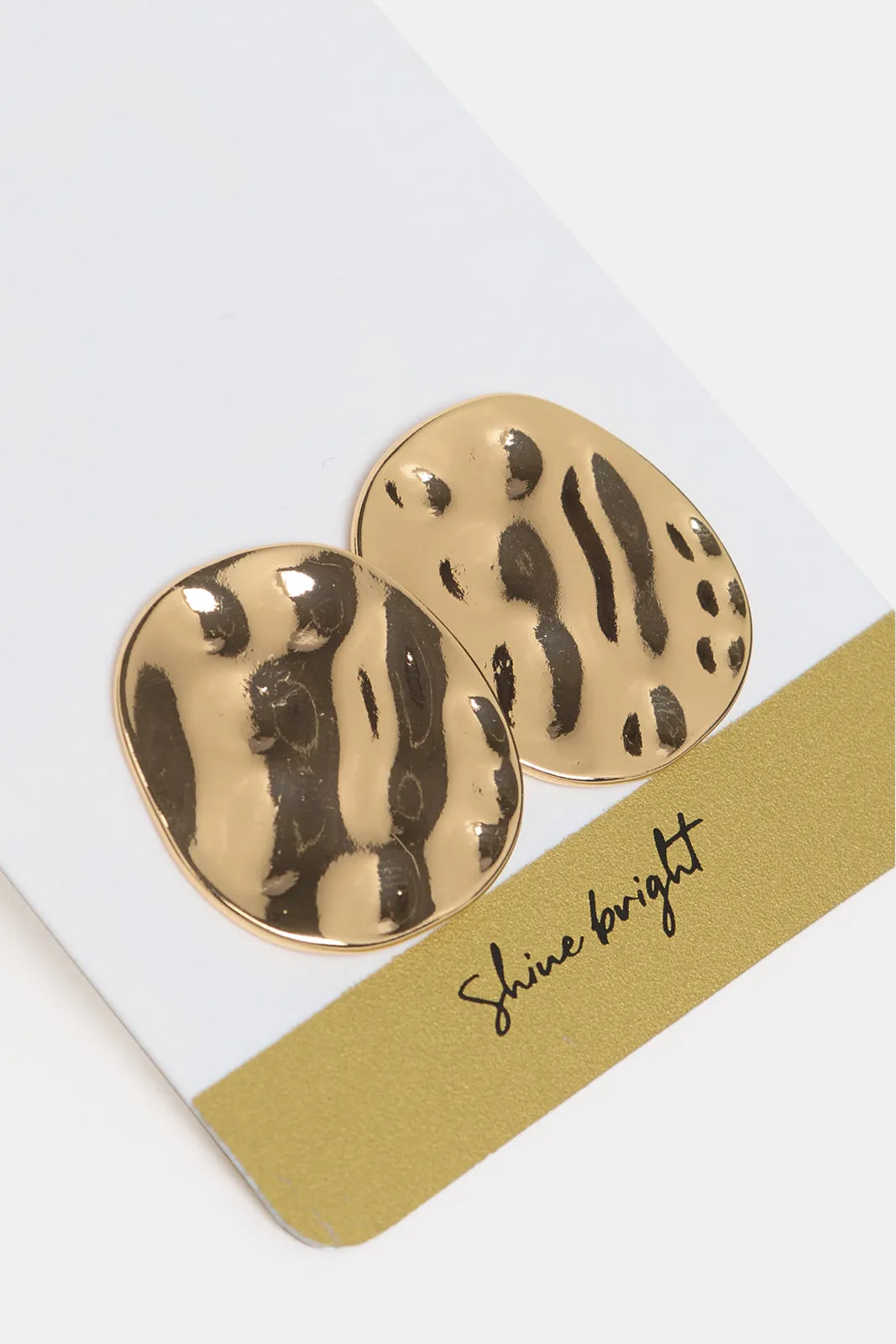 Women Gold Embellished Earrings sold by Redtag product image thumbnail 2