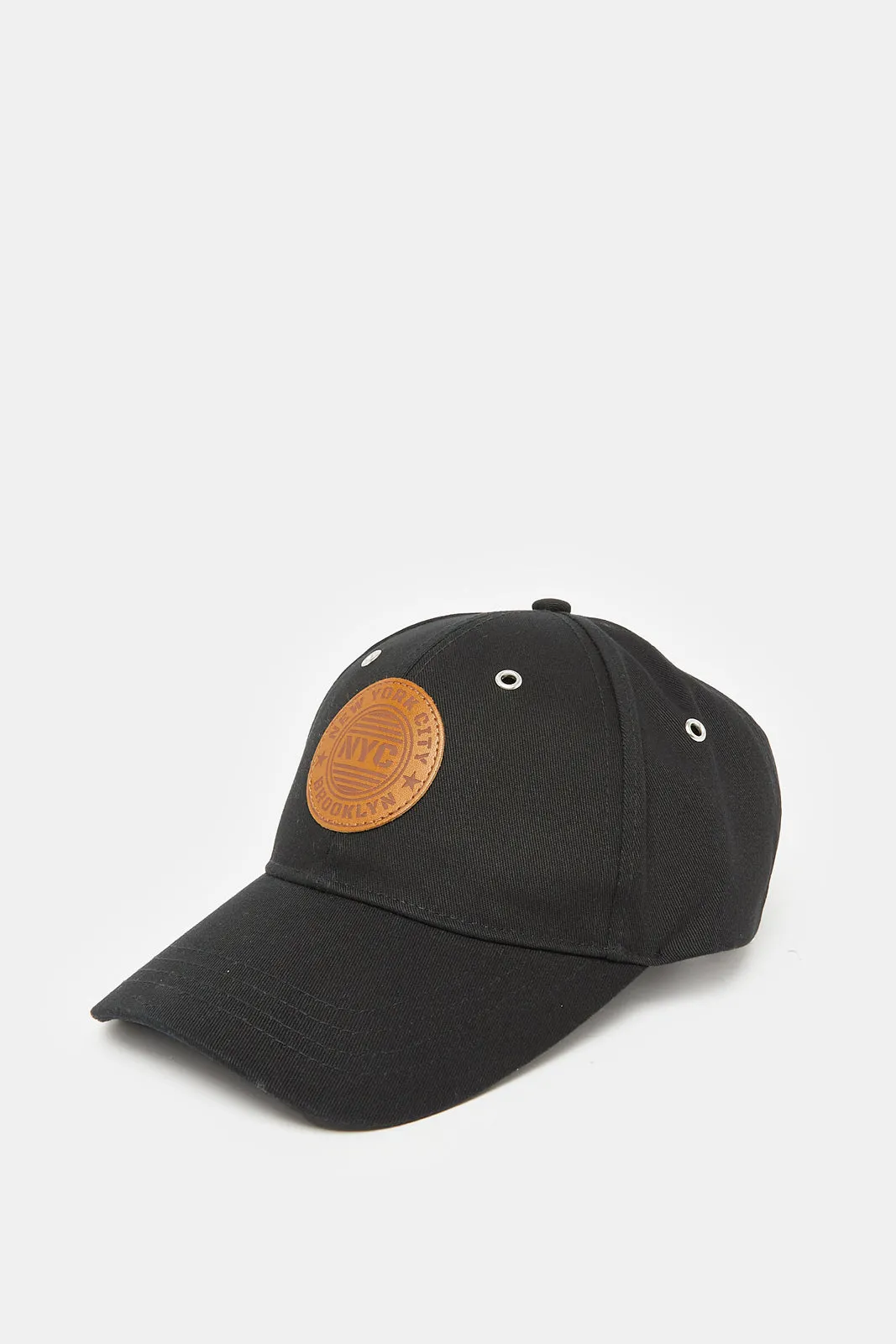 Women Black Patchwork Cap sold by Redtag