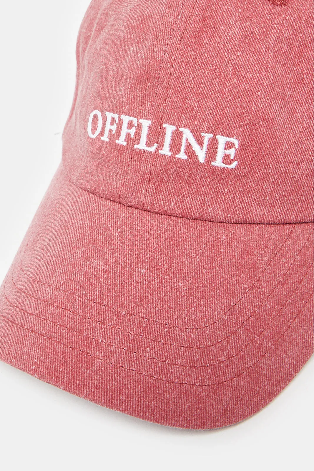 Women Red Embroidery Cap sold by Redtag product image thumbnail 2