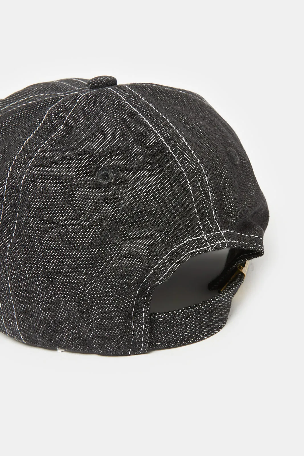 Women Black Demin Contrast Stitch Cap sold by Redtag product image thumbnail 4