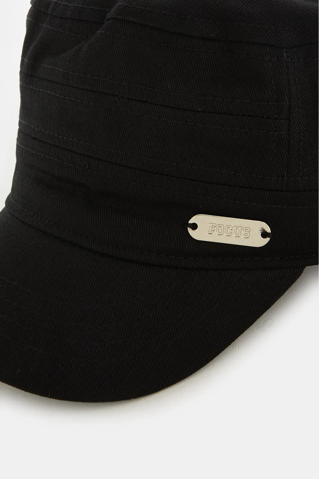 Men Black Solid Cap sold by Redtag product image thumbnail 2