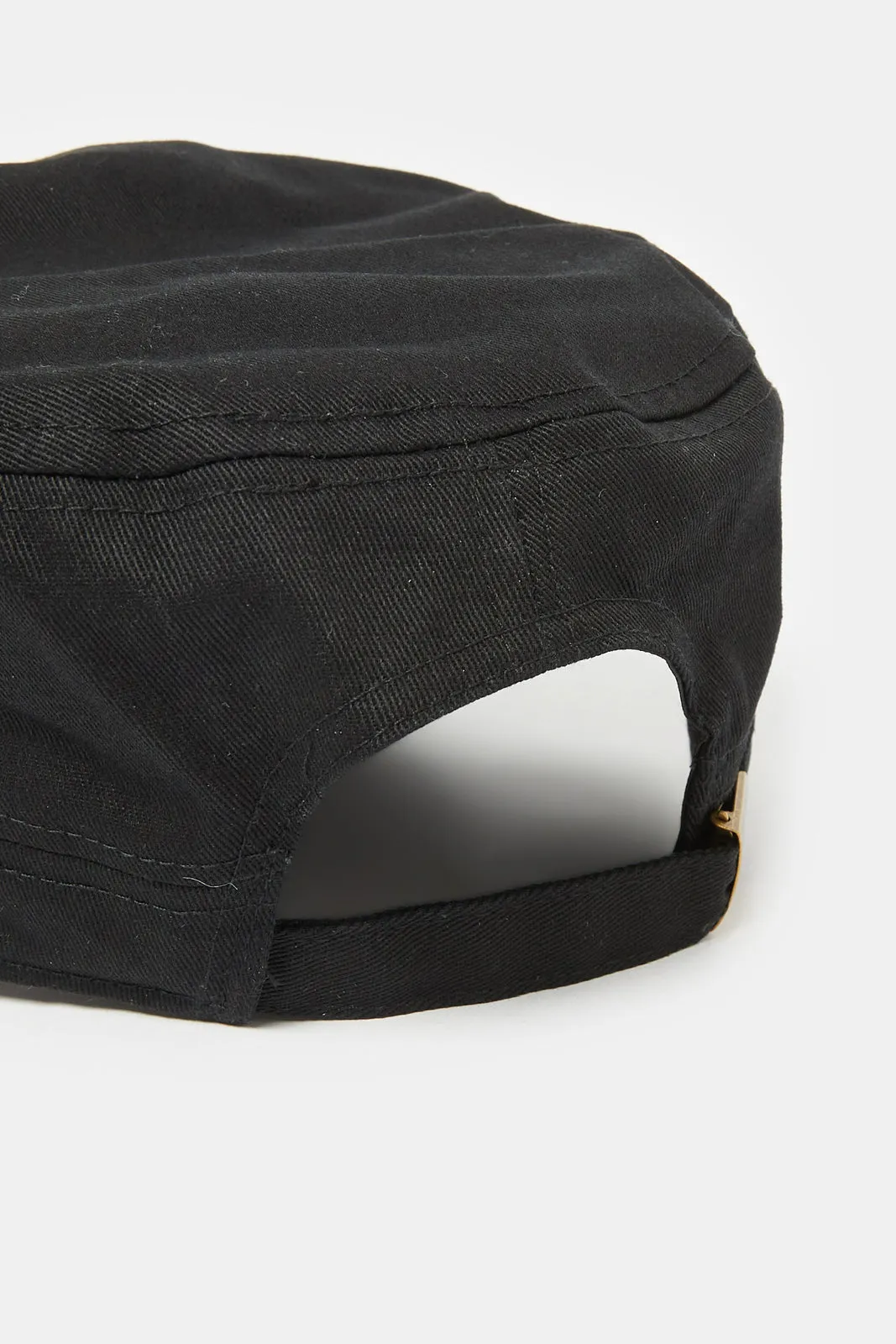 Men Black Solid Cap sold by Redtag product image thumbnail 4