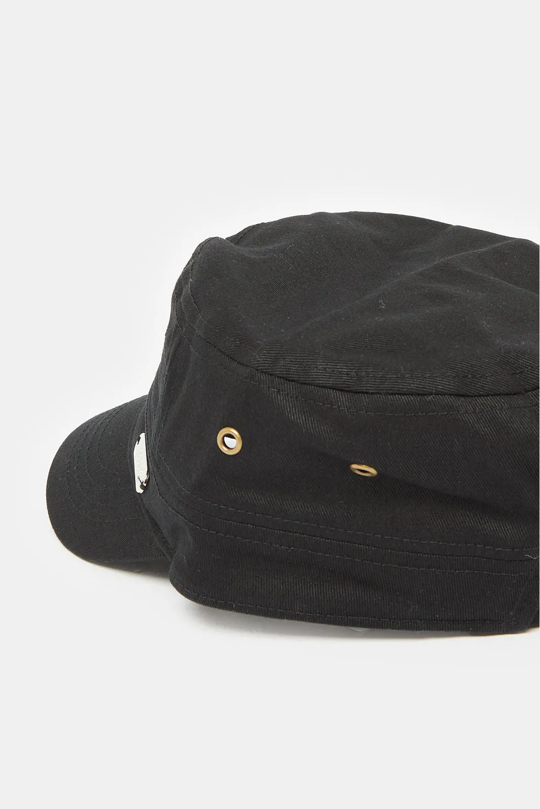 Men Black Solid Cap sold by Redtag product image thumbnail 3