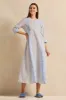 Women Blue Printed Nightgown sold by Redtag