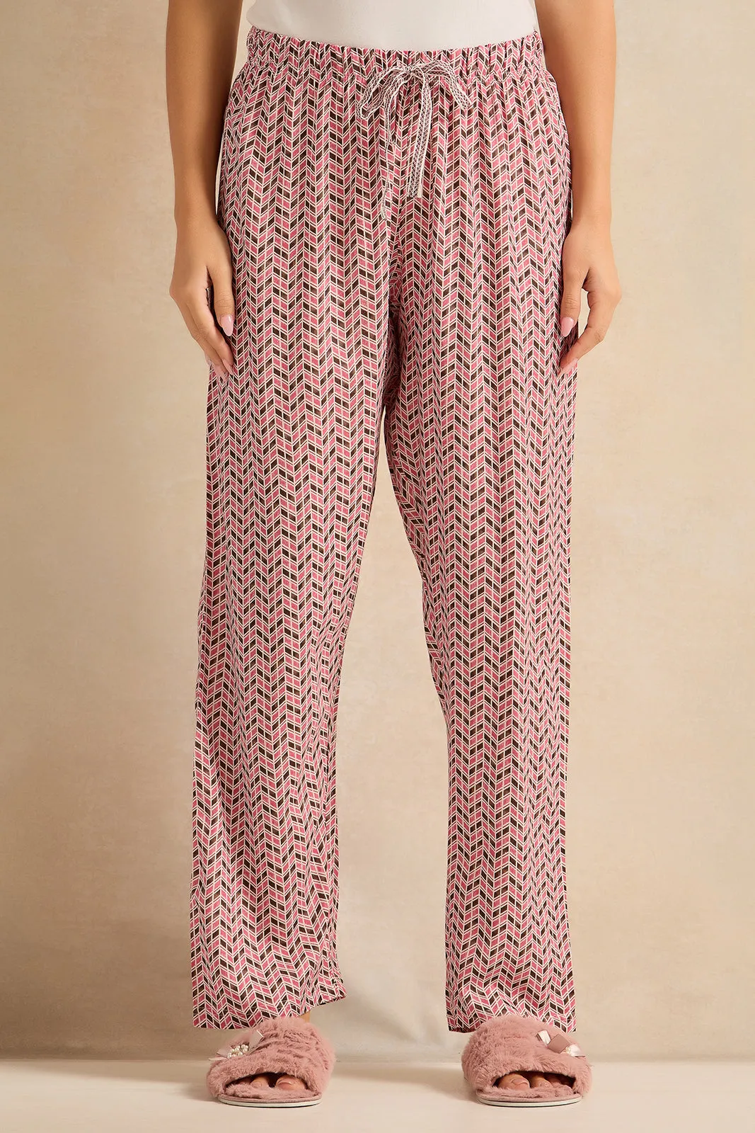 Women Pink Checkered Pyjama Set (2 Piece) sold by Redtag product image thumbnail 3