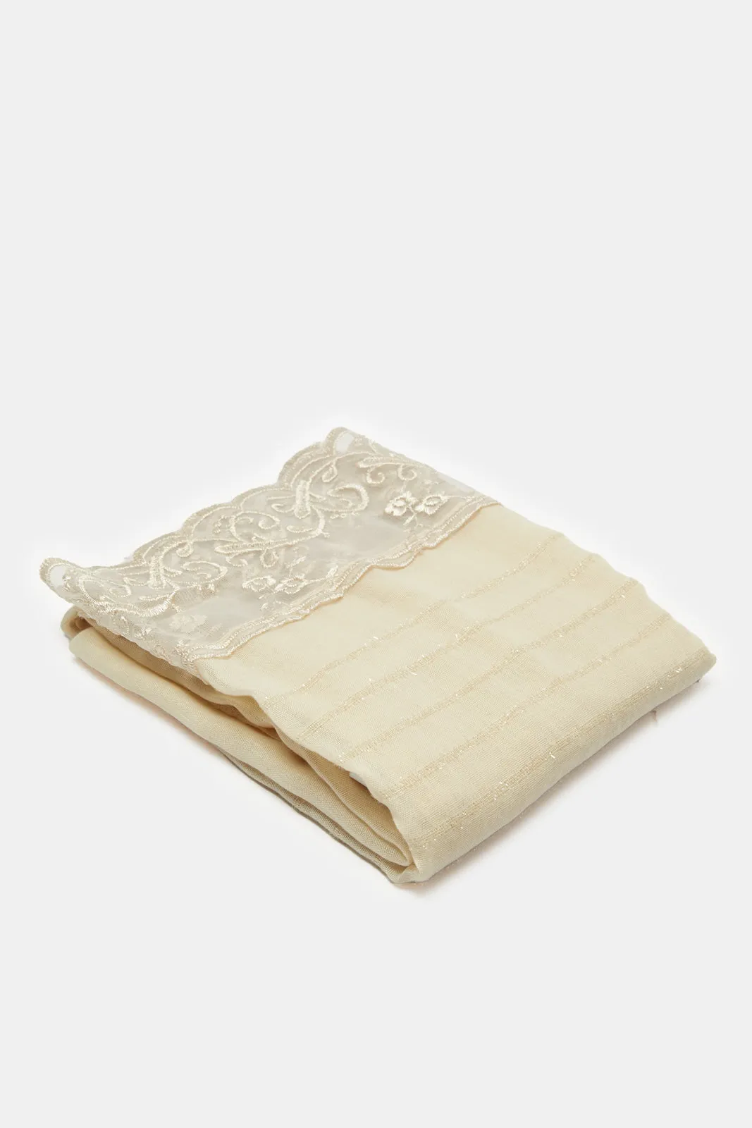 Women Cream Scarf sold by Redtag product image thumbnail 2