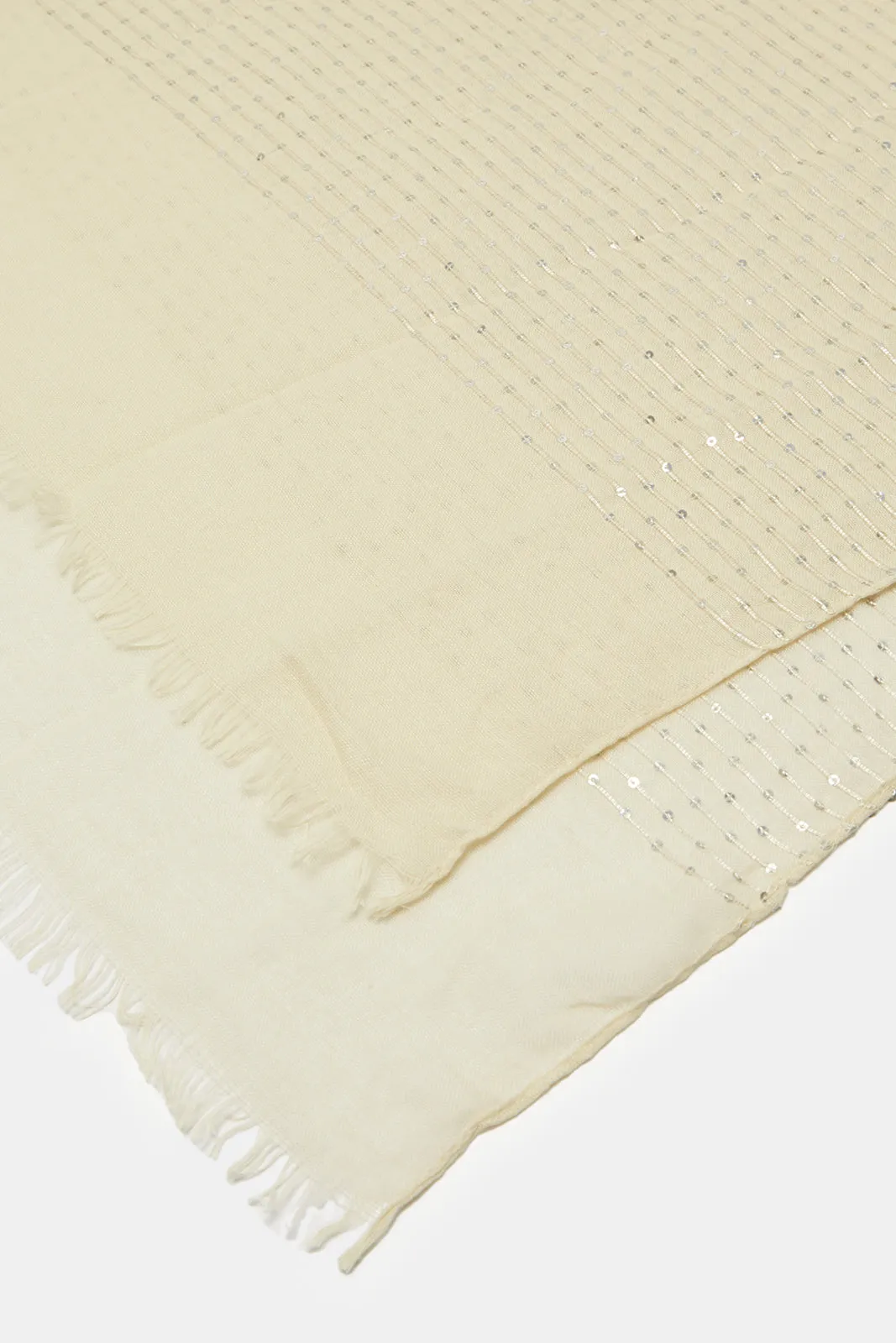 Women Beige Scarf sold by Redtag product image thumbnail 4