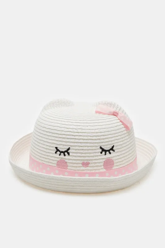 White Character Embellished Hat sold by Redtag