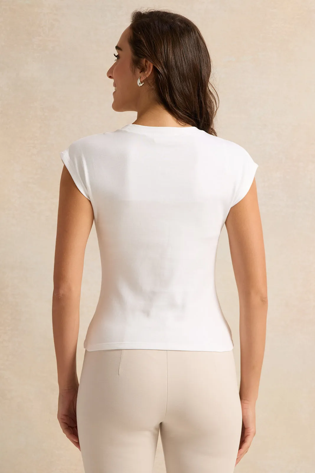 Women White Embellished Top sold by Redtag product image thumbnail 3