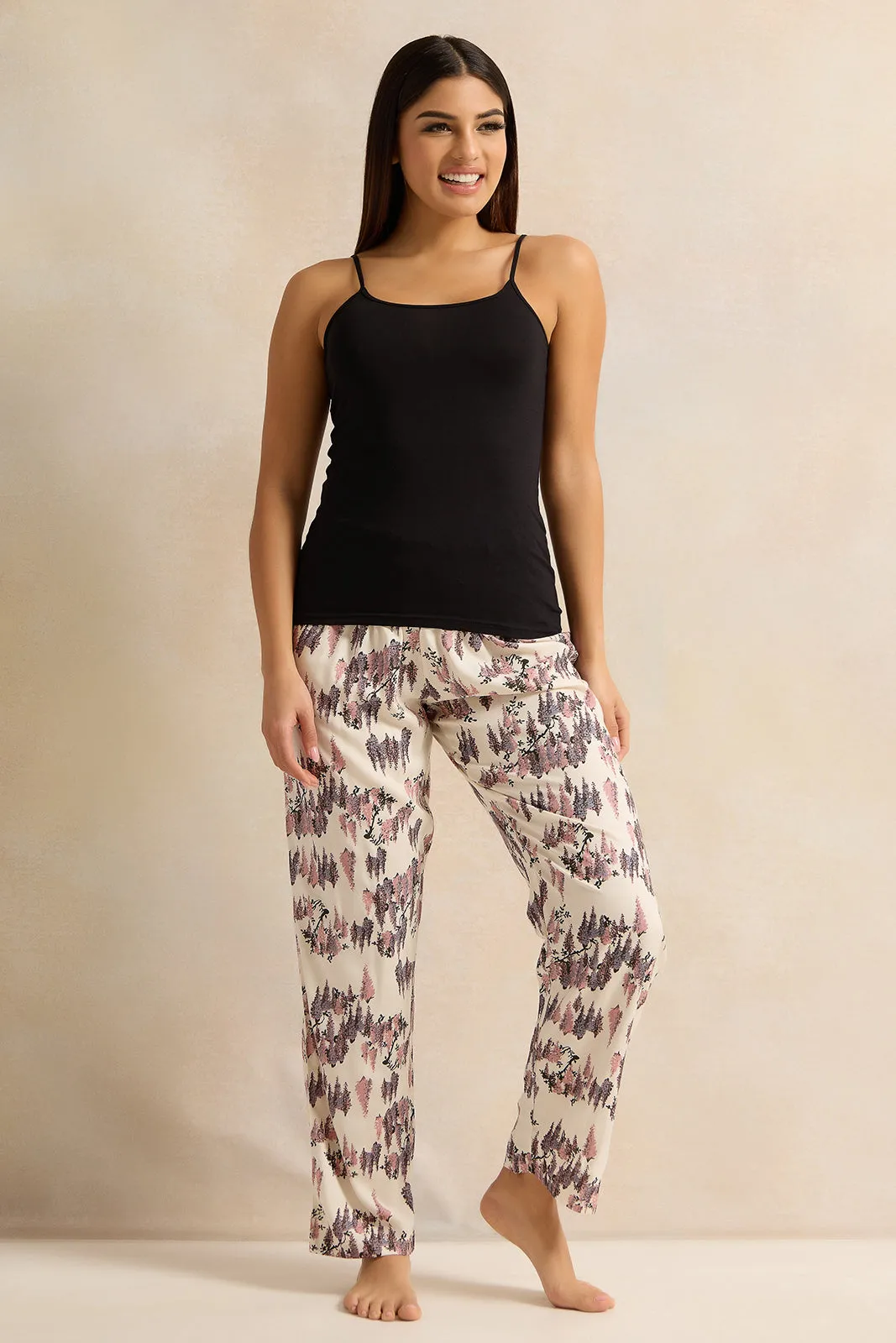 Women Beige Print Pyjama Bottom sold by Redtag product image thumbnail 2