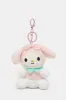 Women White And Pink Embellished Key Ring sold by Redtag