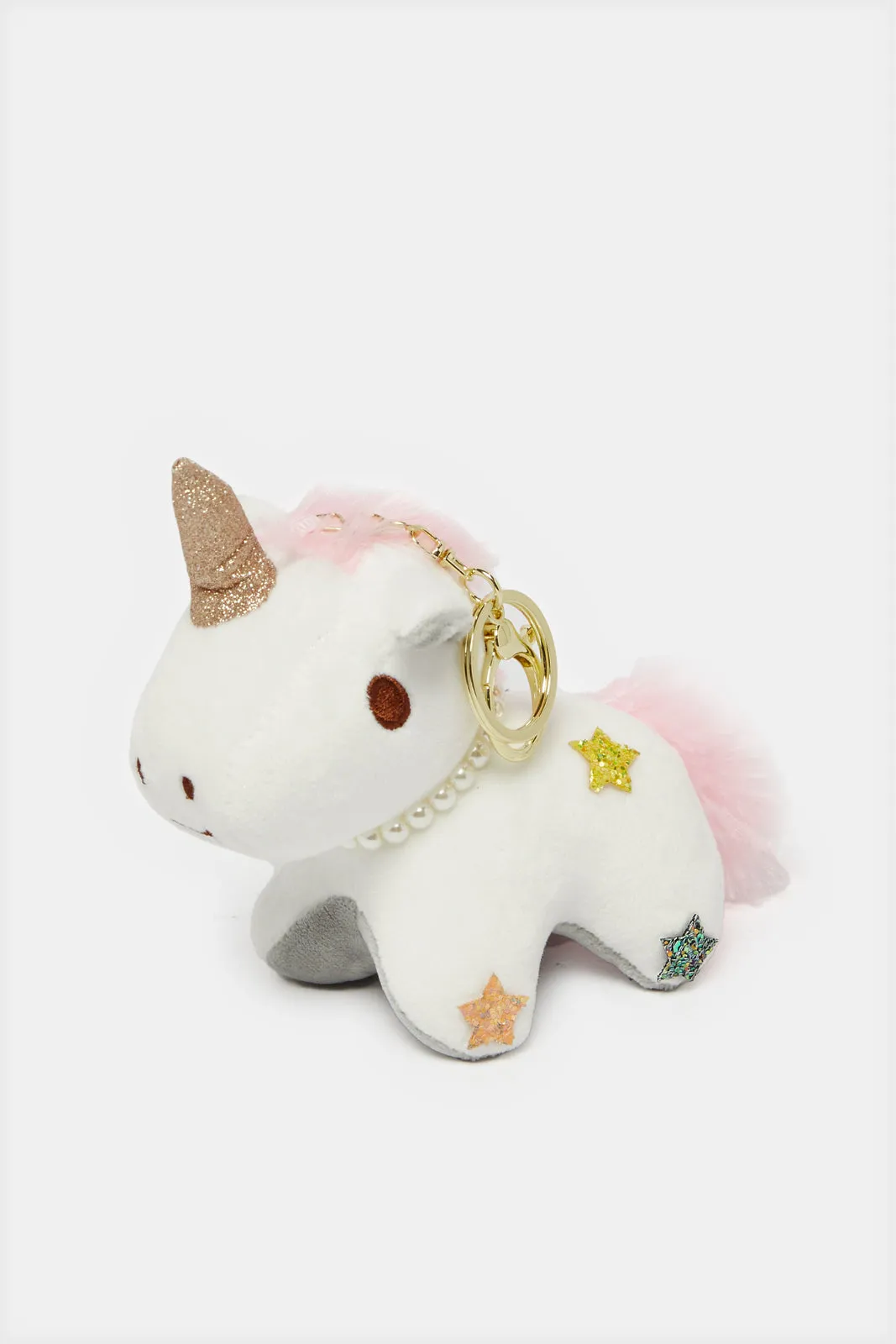 Women White Unicorn Embellished Key Ring sold by Redtag