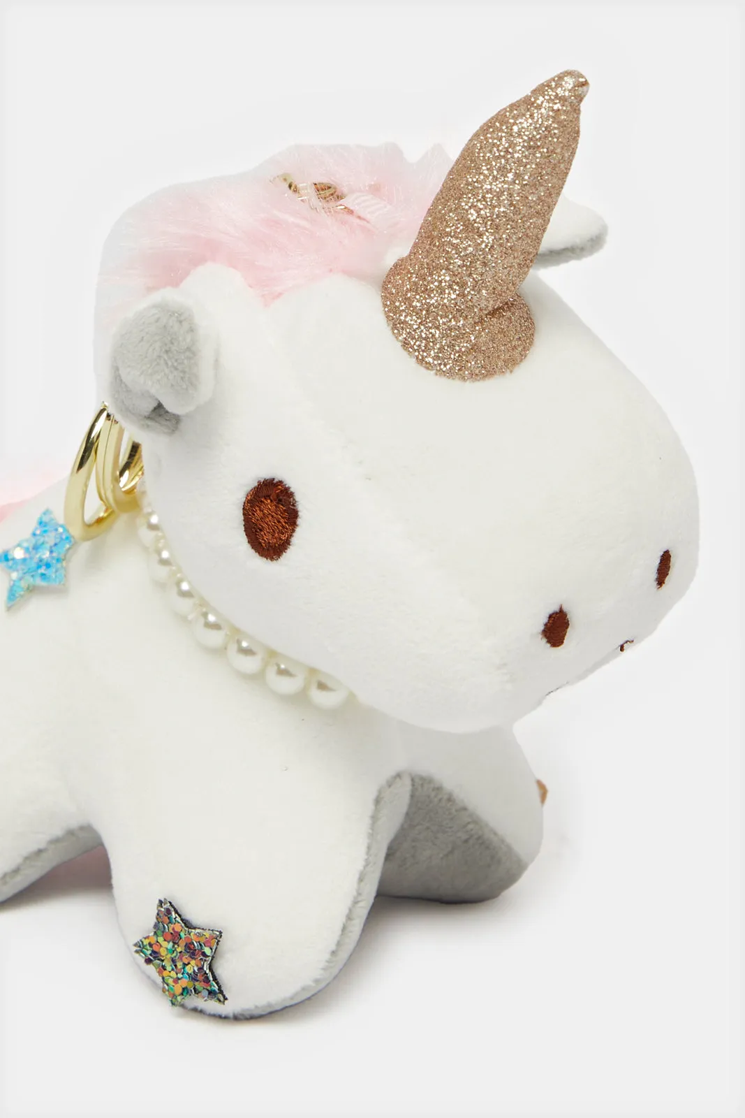Women White Unicorn Embellished Key Ring sold by Redtag product image thumbnail 3