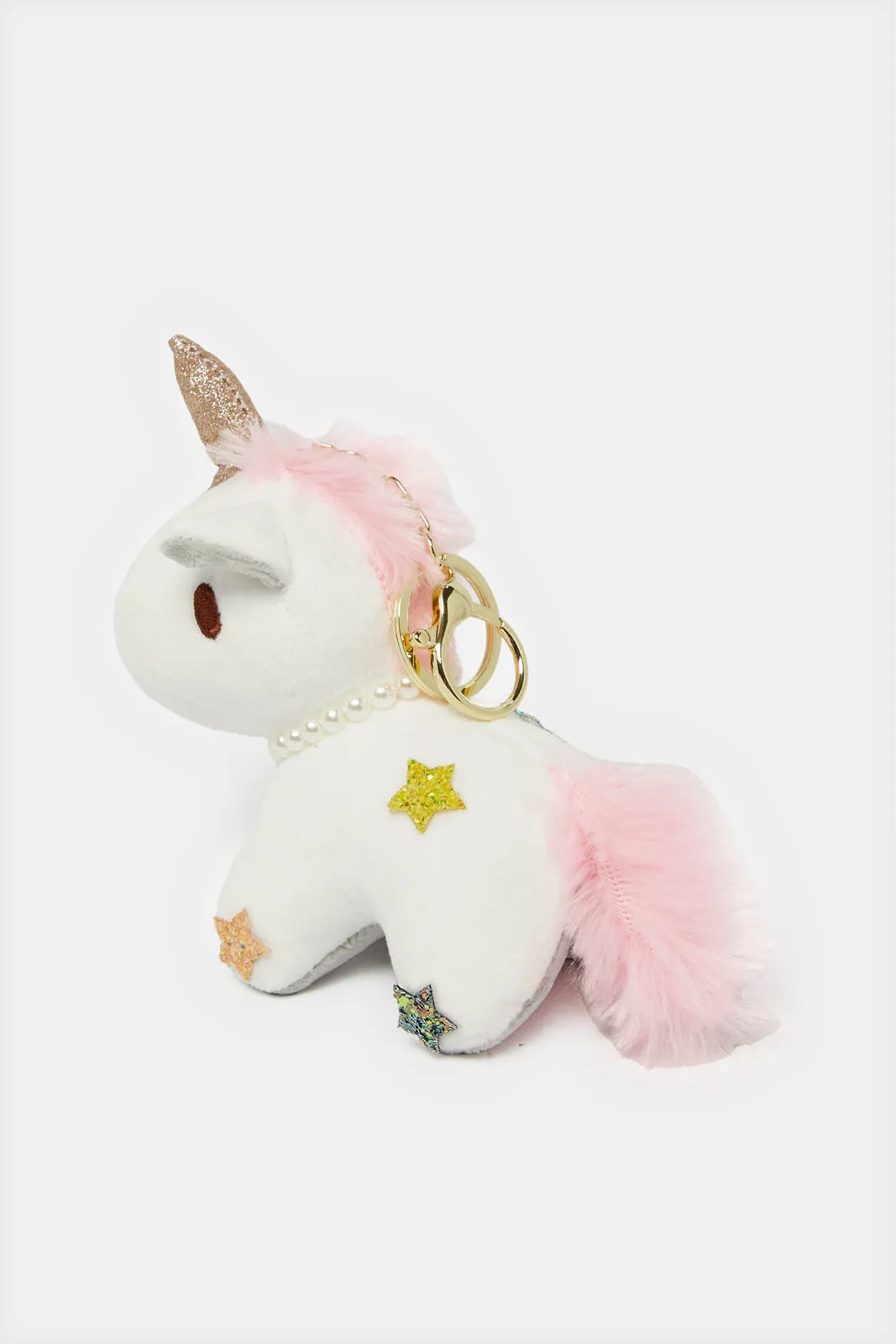 Women White Unicorn Embellished Key Ring sold by Redtag product image thumbnail 2