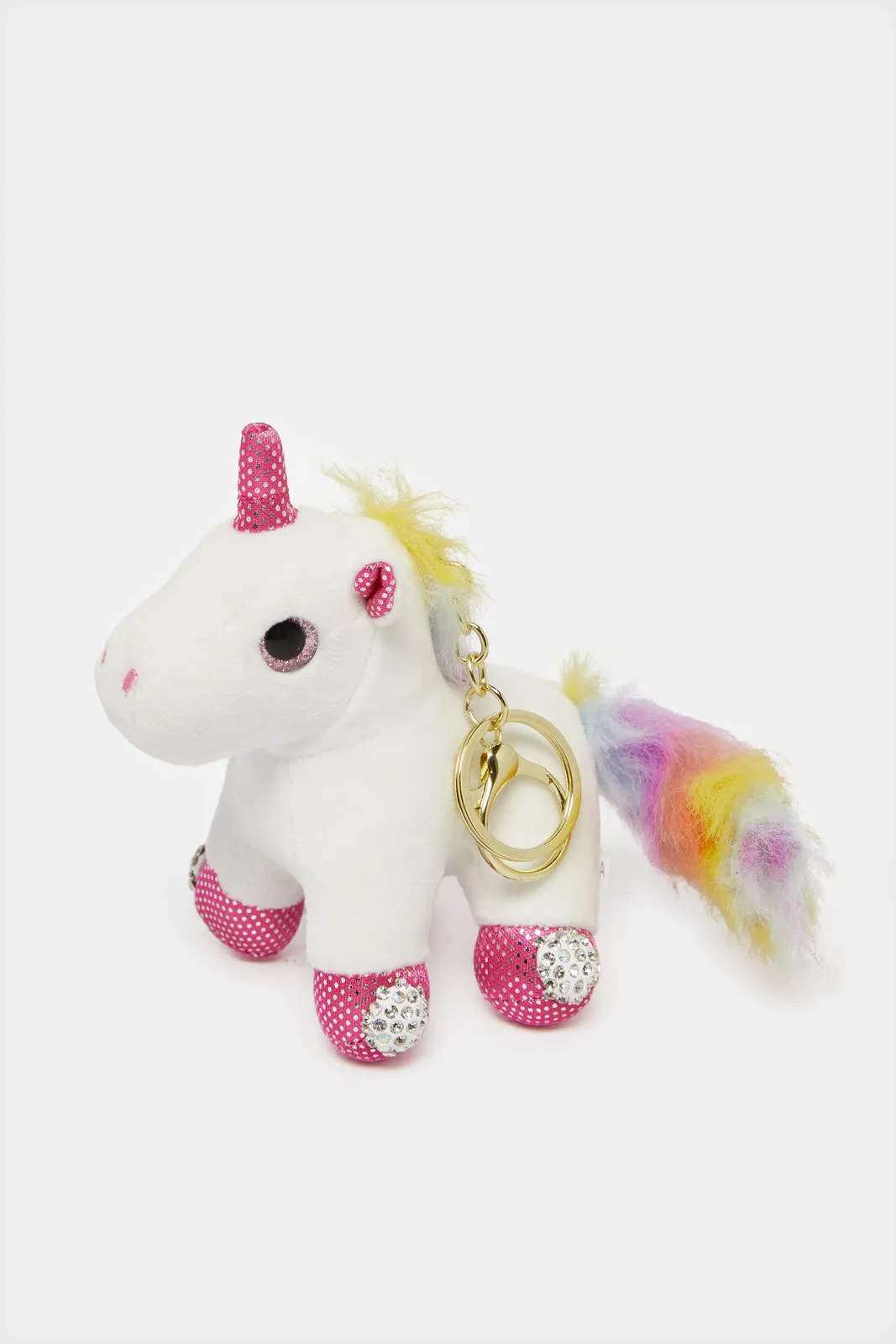 Women White Unicorn Embellished Key Ring sold by Redtag