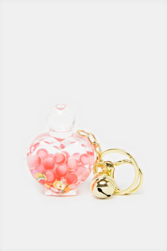 Women Pink Embellished Key Ring sold by Redtag