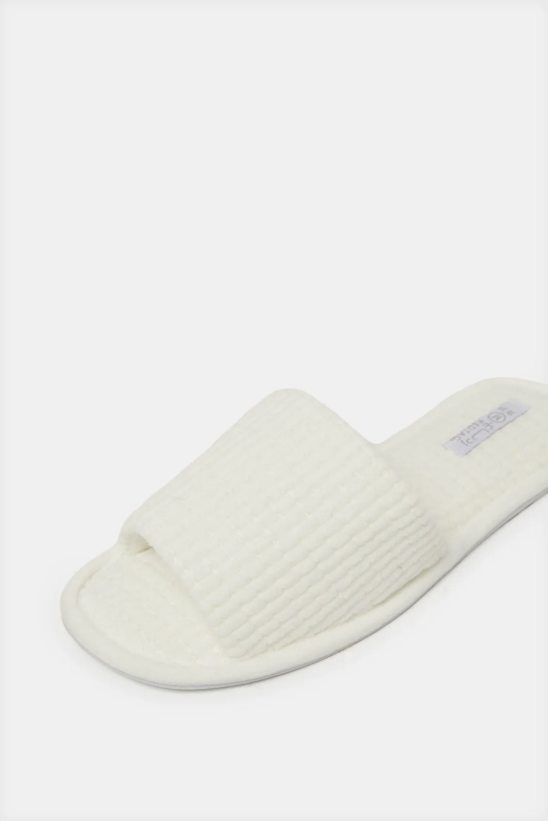 Women White Classic Slipper sold by Redtag product image thumbnail 3