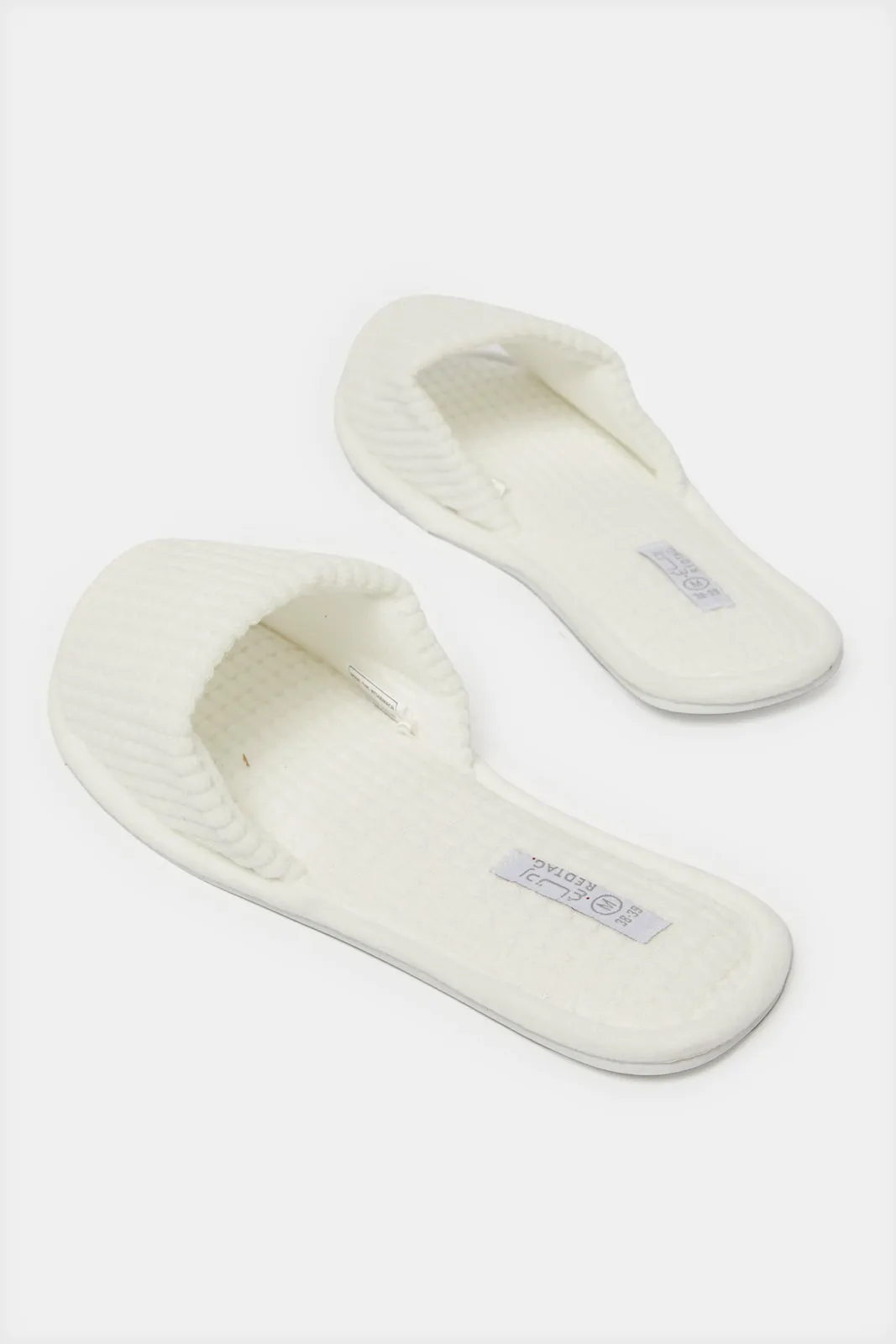 Women White Classic Slipper sold by Redtag product image thumbnail 4