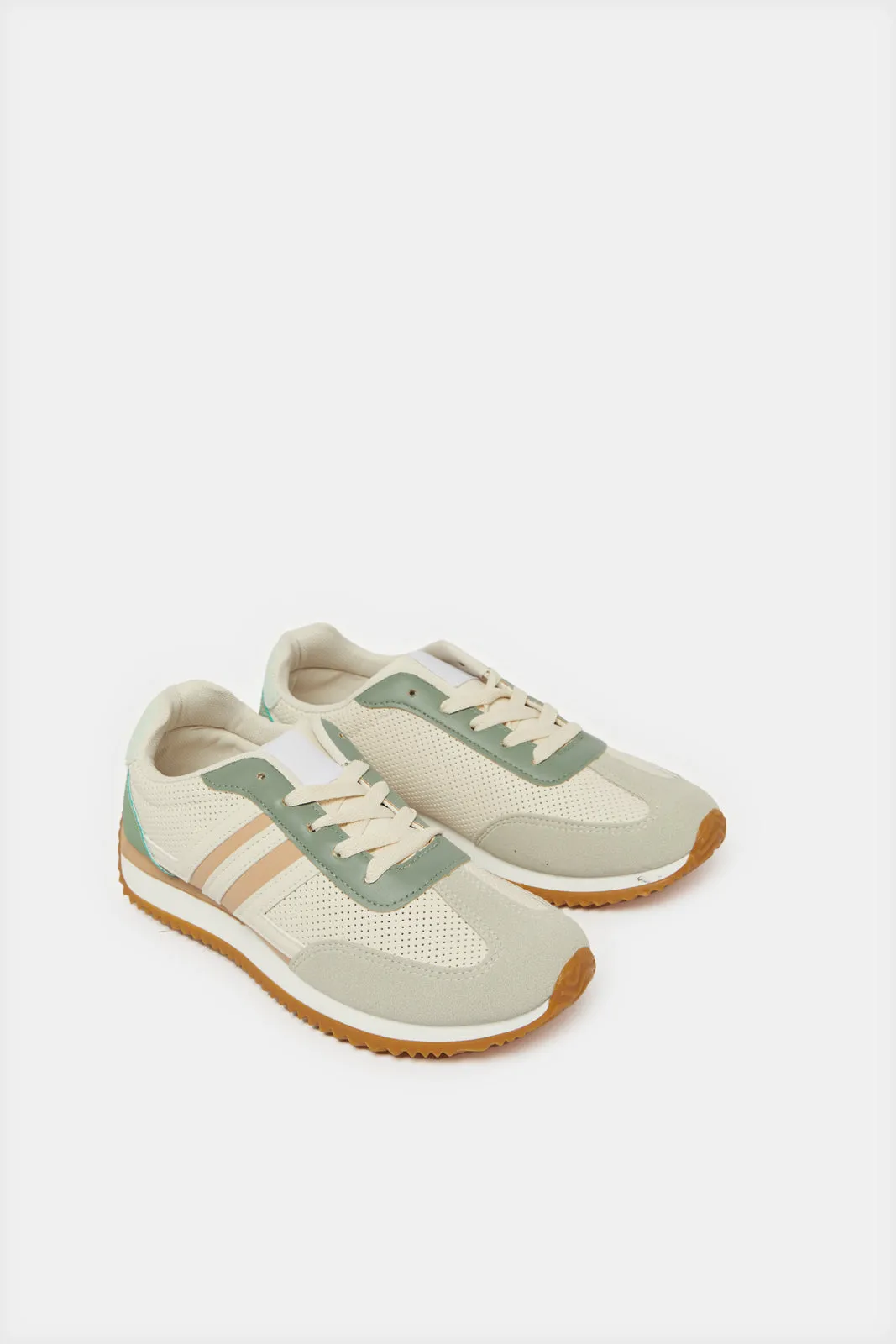 Women Multicolour Lace Up Sneakers sold by Redtag product image thumbnail 2