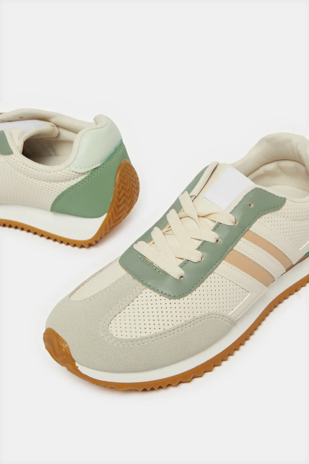 Women Multicolour Lace Up Sneakers sold by Redtag product image thumbnail 3