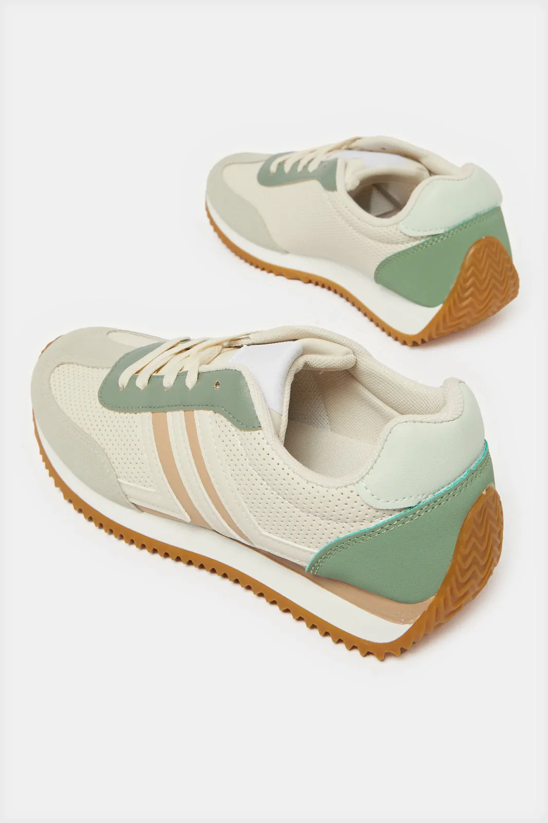 Women Multicolour Lace Up Sneakers sold by Redtag product image thumbnail 4