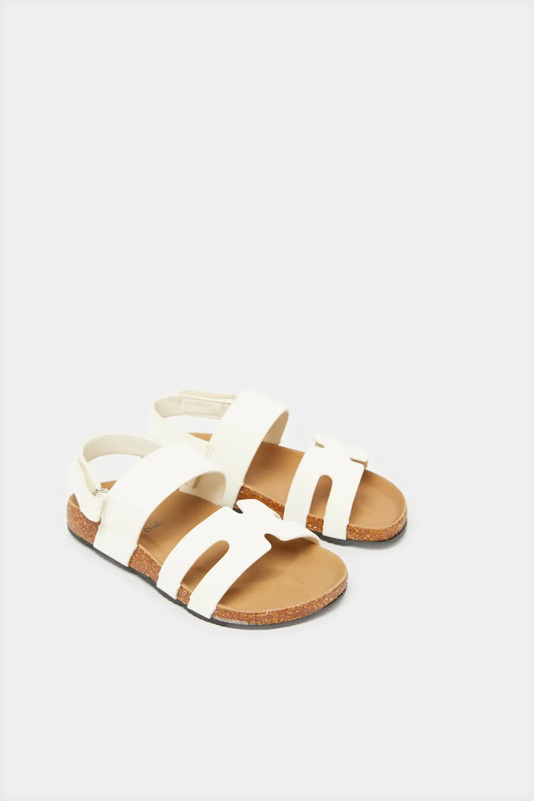 Boys White Traditional Sandal sold by Redtag product image thumbnail 2