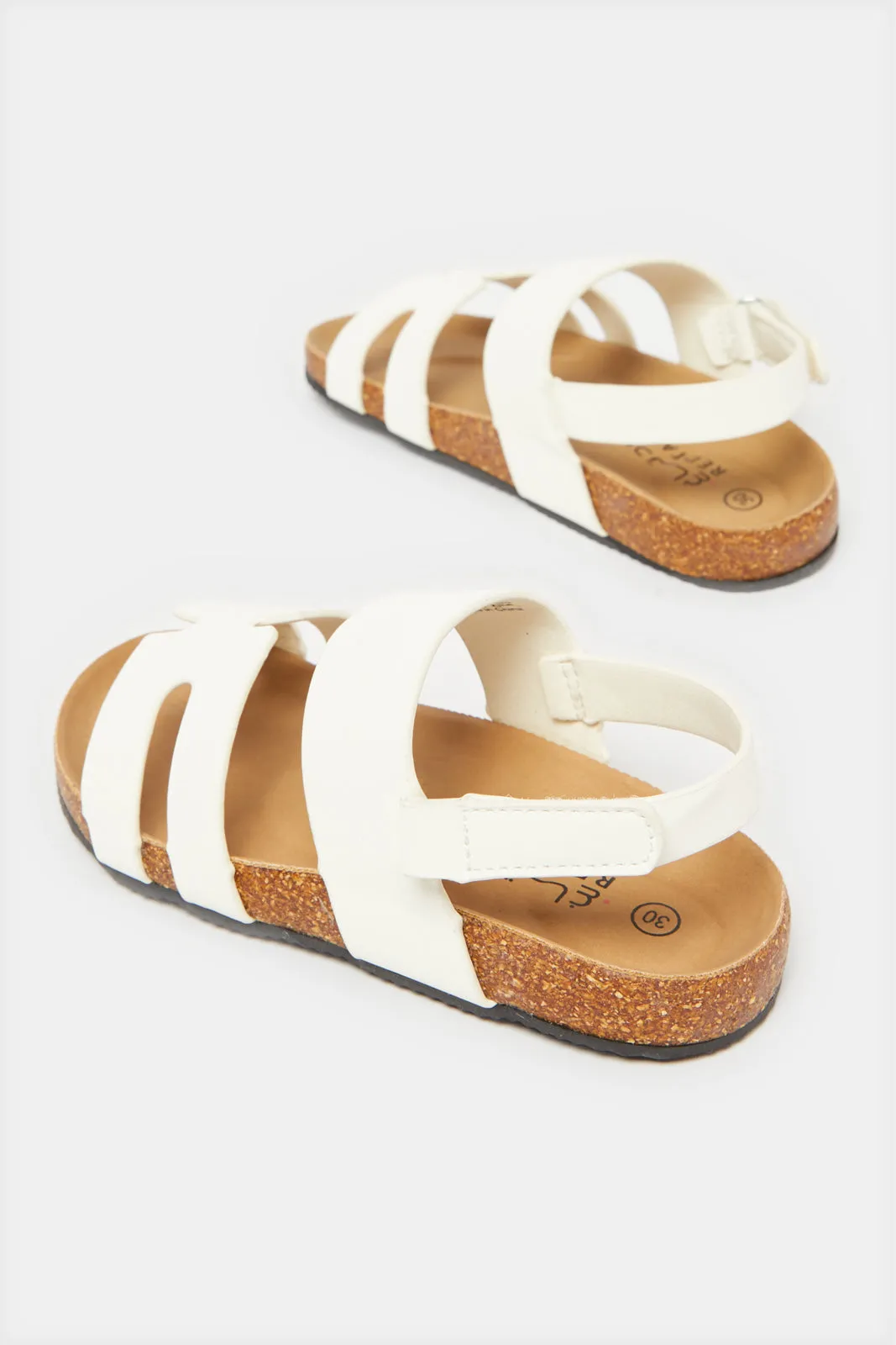 Boys White Traditional Sandal sold by Redtag product image thumbnail 4
