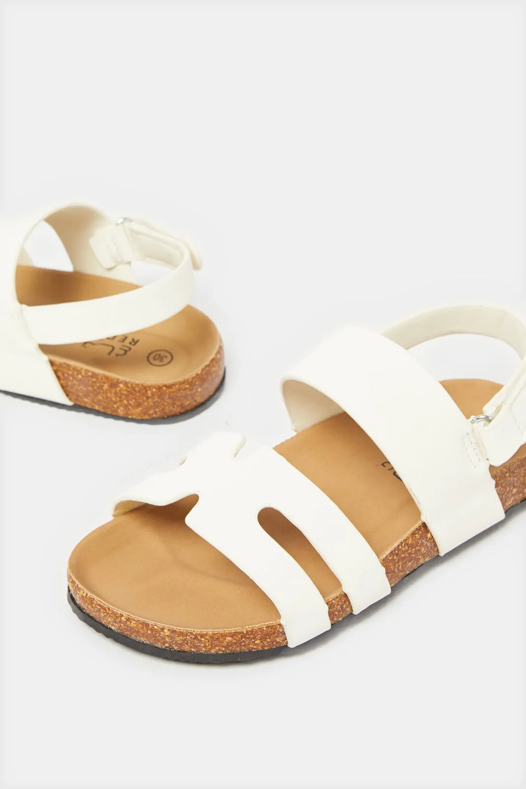 Boys White Traditional Sandal sold by Redtag product image thumbnail 3