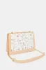 Women Beige Embellished Flap Messenger sold by Redtag