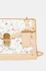 Women Beige Embellished Flap Messenger sold by Redtag