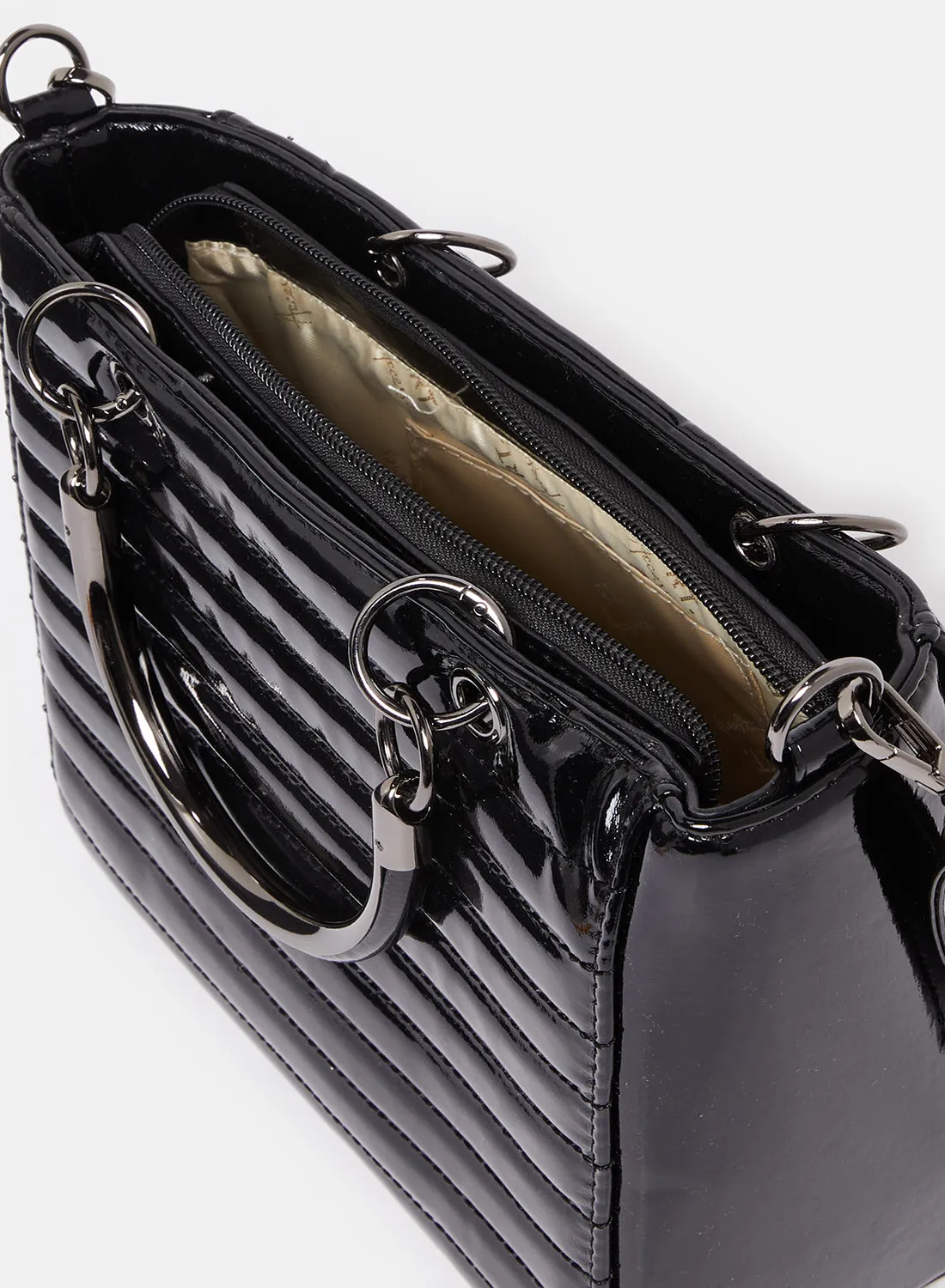 Women Black Embellished Day Bag sold by Redtag product image thumbnail 4