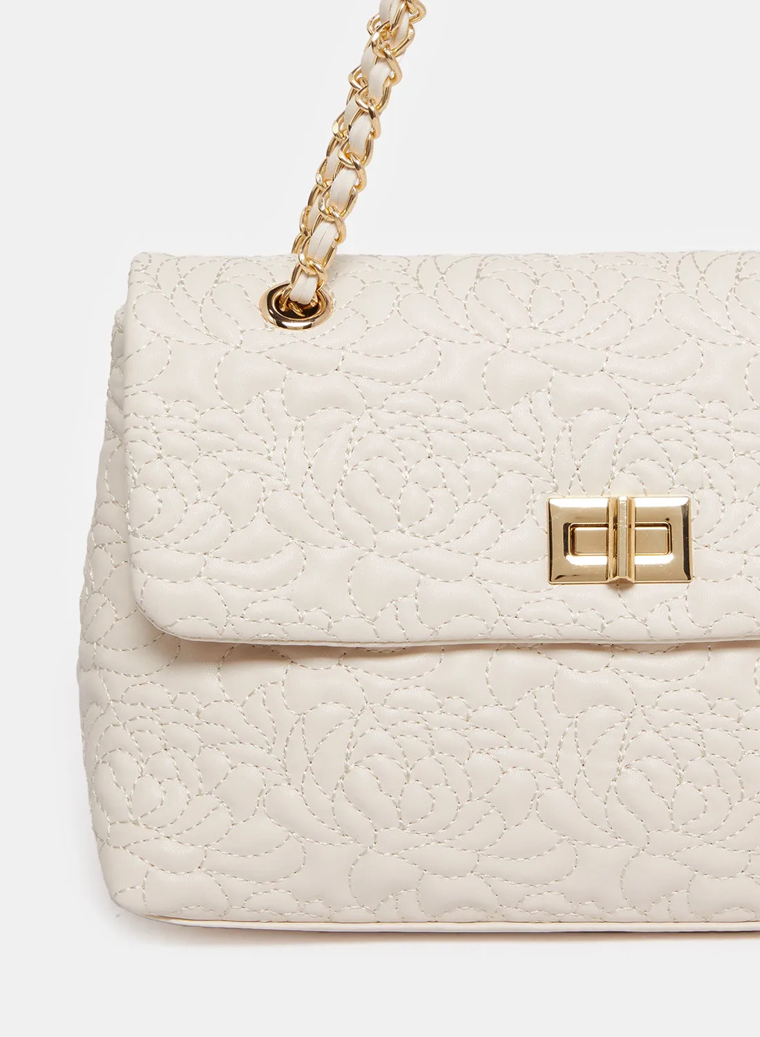 Women Beige Embellished Messenger Bag sold by Redtag product image thumbnail 3