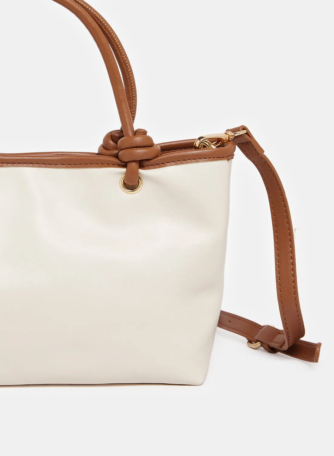 Women Beige Embellished Tote Bag sold by Redtag product image thumbnail 3