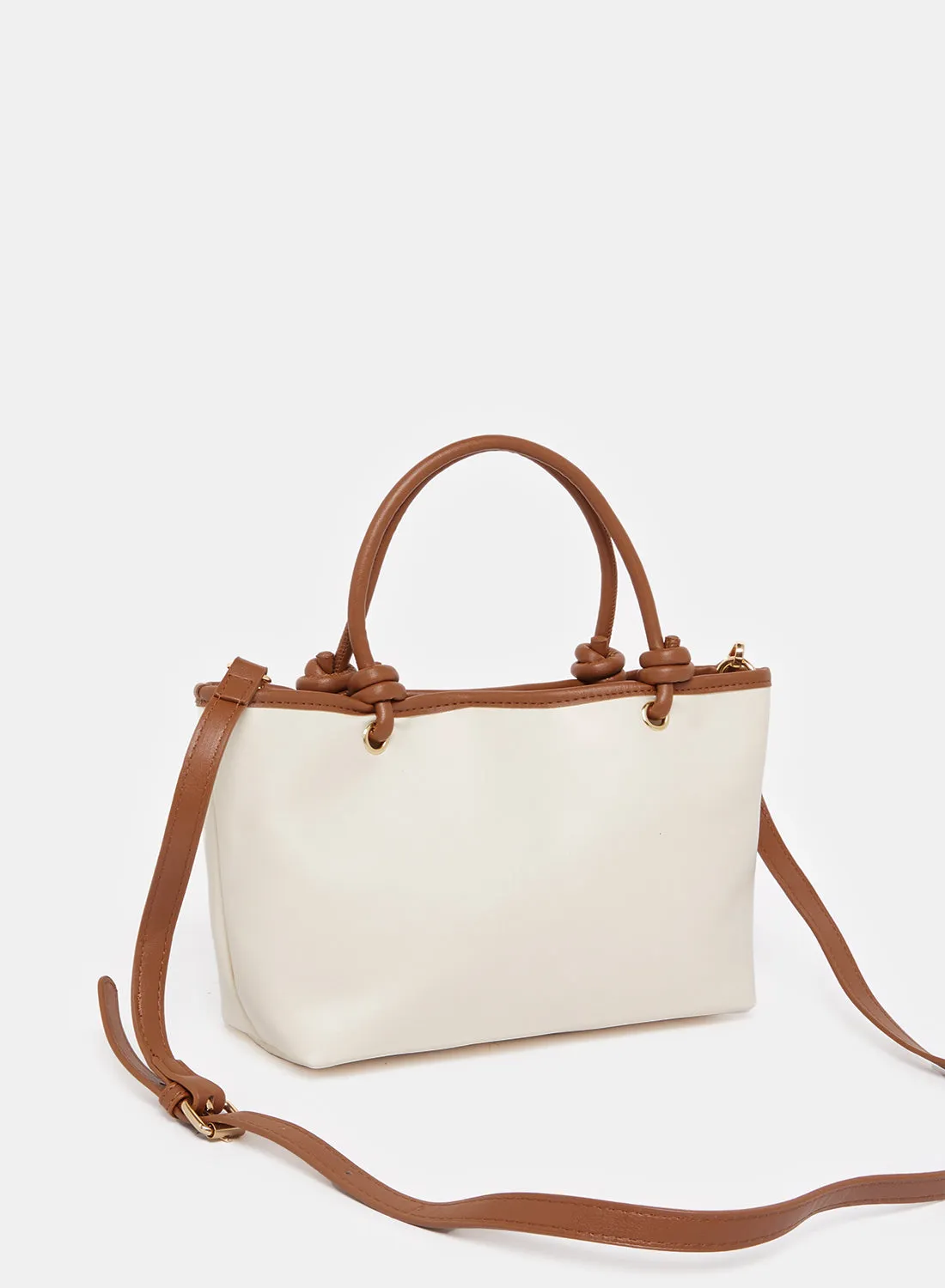 Women Beige Embellished Tote Bag sold by Redtag product image thumbnail 2