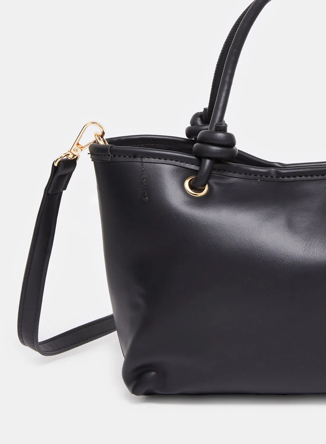 Women Black Embellished Tote Bag sold by Redtag product image thumbnail 3